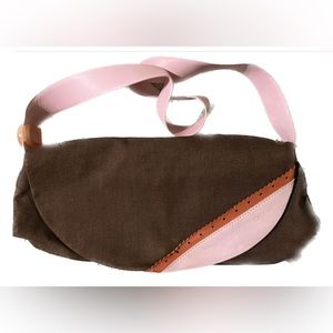 Leather and fabric bag super cute 😀